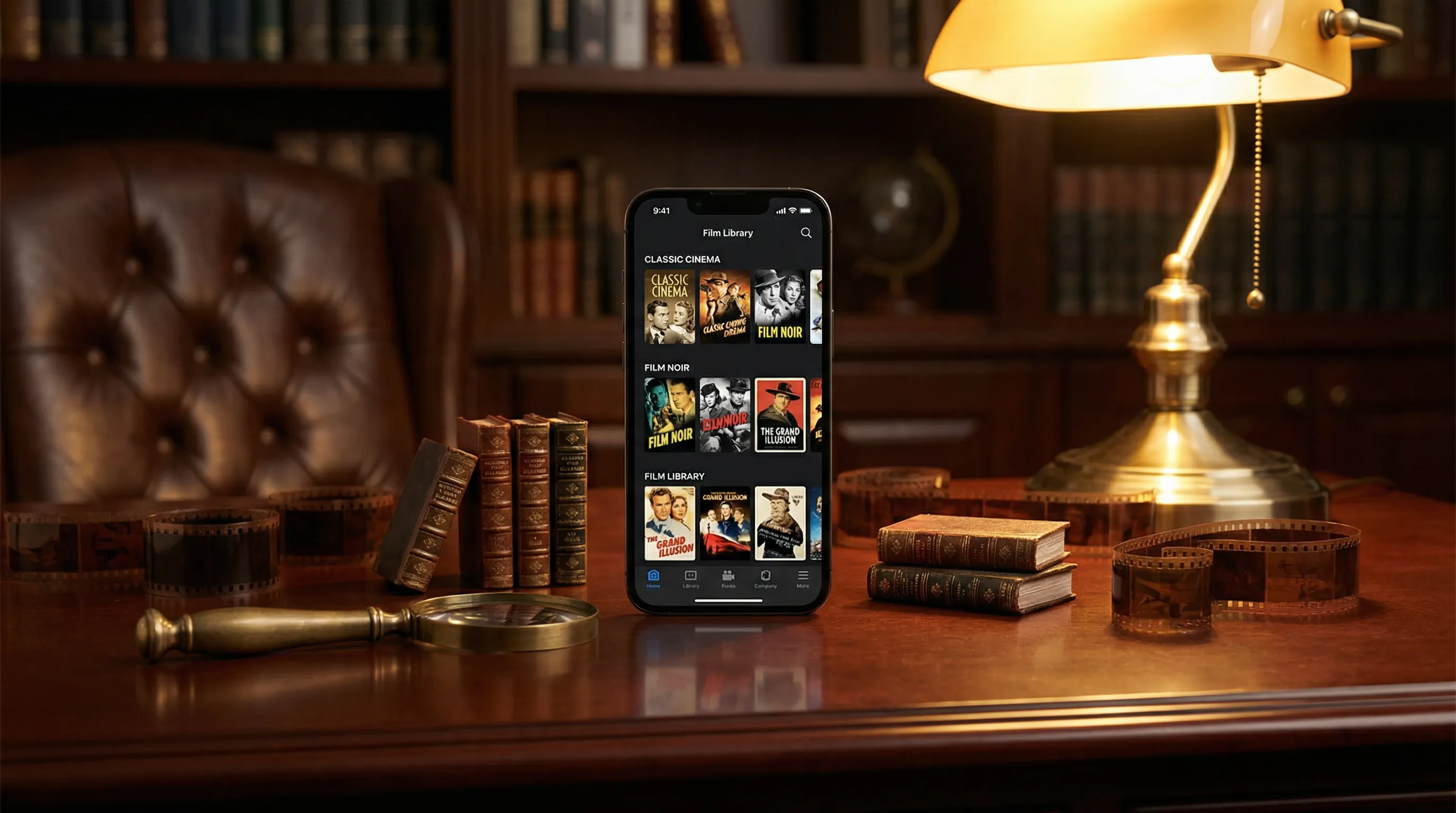 九视频 移动端应用展示 - 私人影视图书馆随身携带